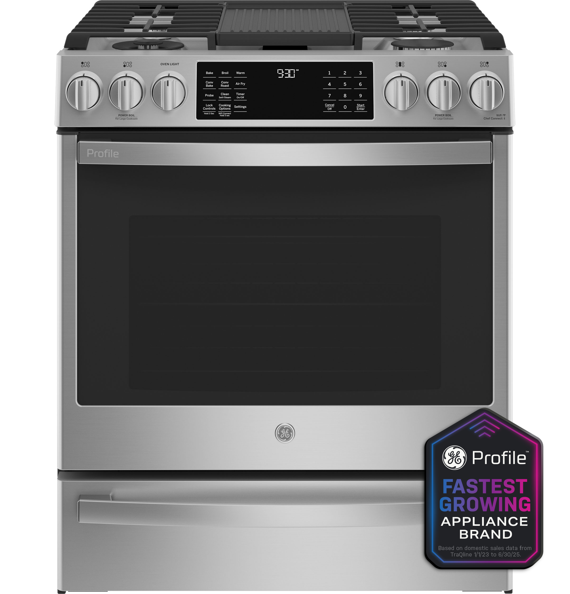 GE Profile Dual Fuel Range P2S930YPFS | Albo Appliance in