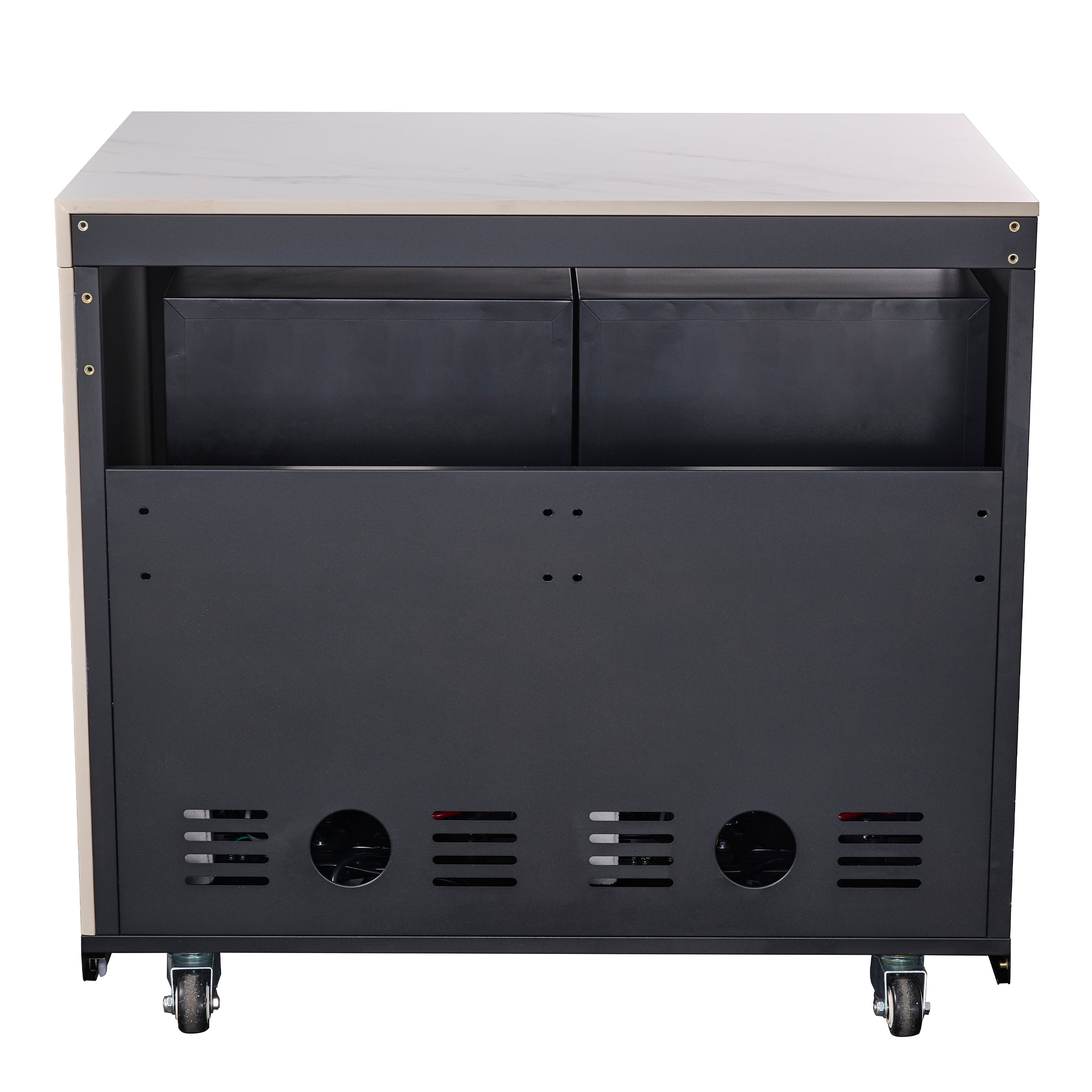 Forno - FODKT2575WHT - Outdoor Kitchen w/ BBQ, Sink Module & (2 ...