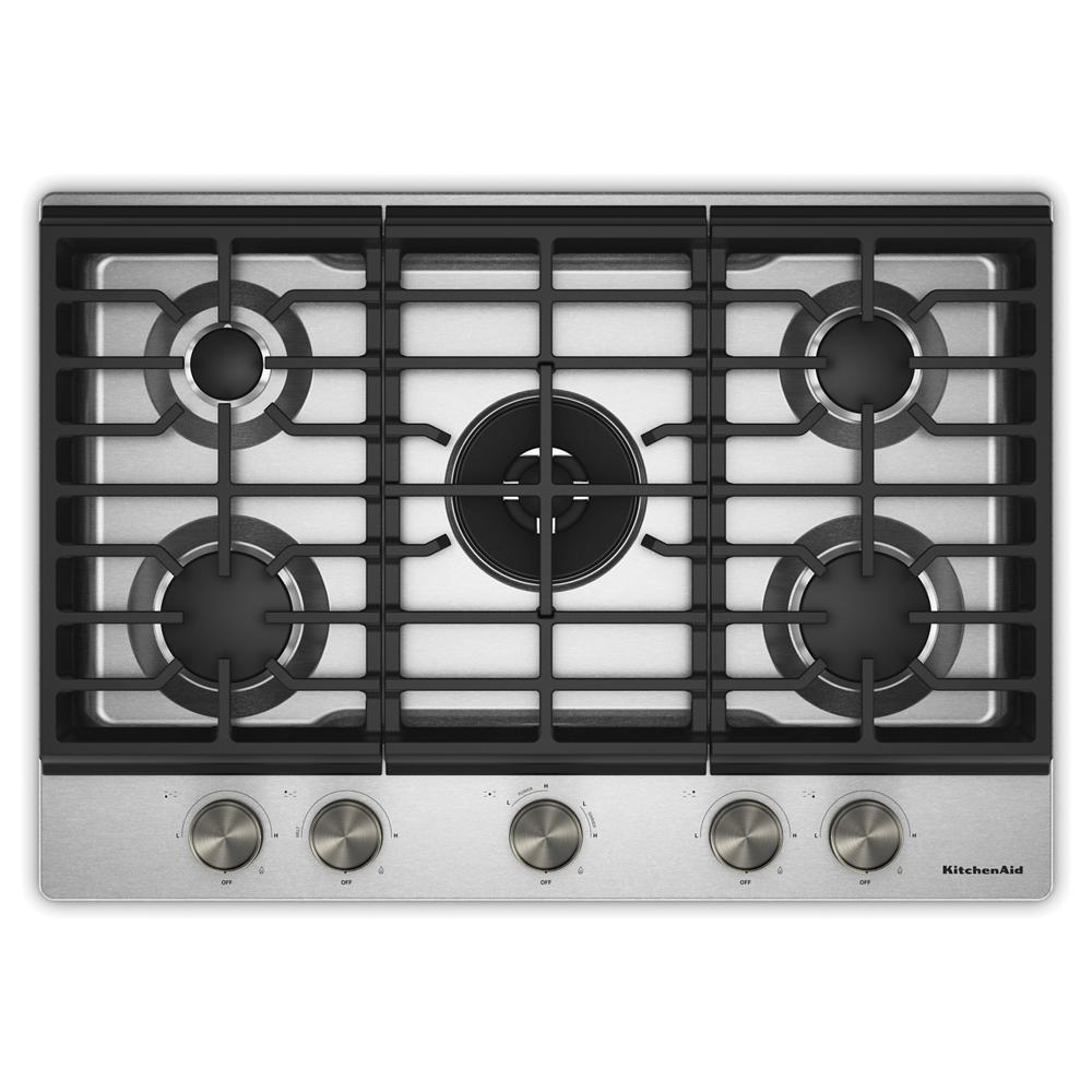 KitchenAid - KCGK730SSS - KitchenAid® 30 in. Gas Cooktop with 5