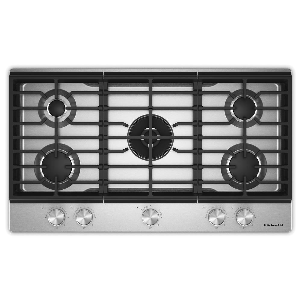 KitchenAid Gas Cooktops Cooktop KCGK536SJP | Yudins Appliances Inc.