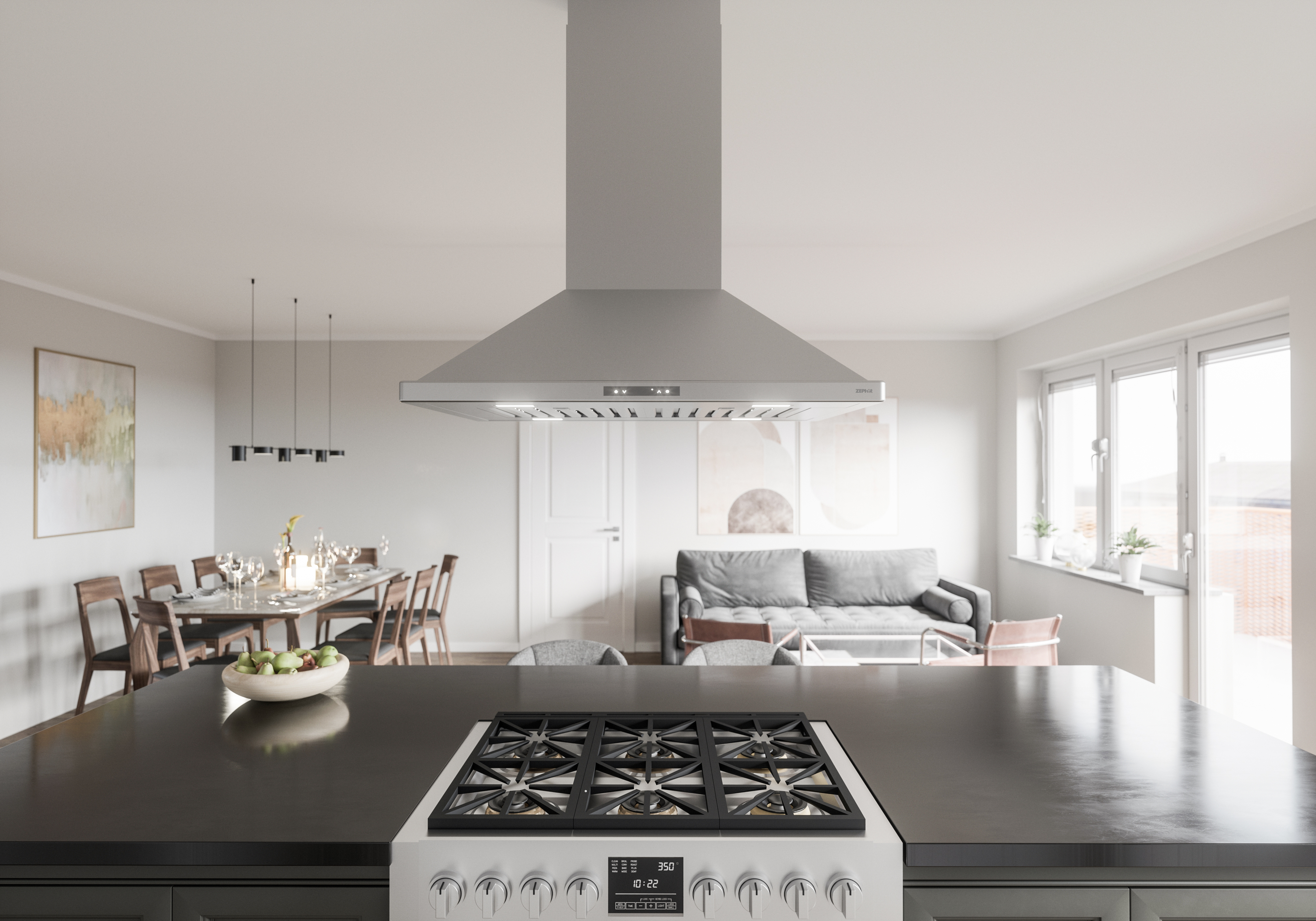 Zephyr Napoli Island Range Hood - Thumbnail 5