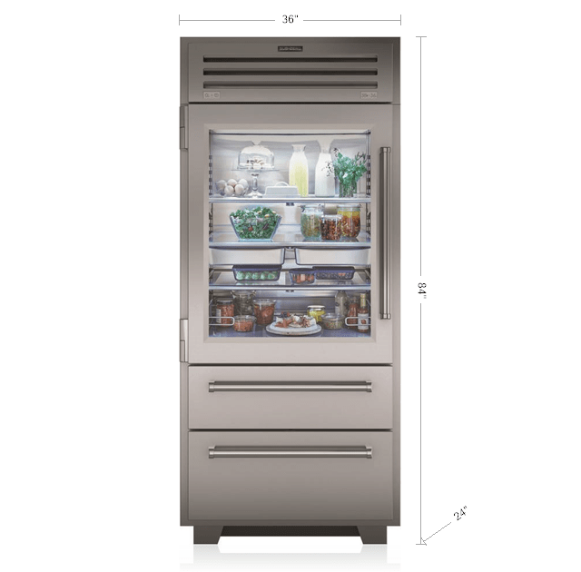Sub-Zero Built In Bottom Freezer Built In Refrigeration PRO3650A