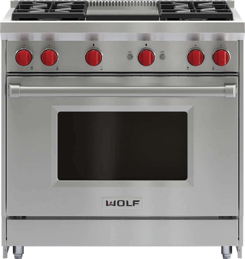 Wolf Gas Ranges GR364G-LP| Charlotte Appliance in Rochester, NY