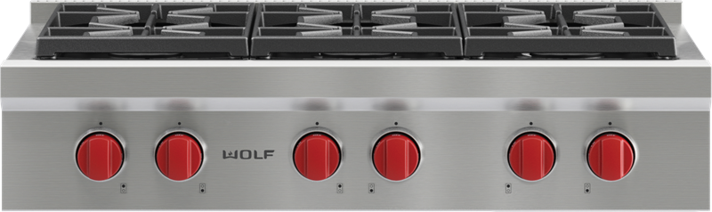 Wolf Gas Rangetops Rangetops SRT366 | Art Handler's Appliance Center