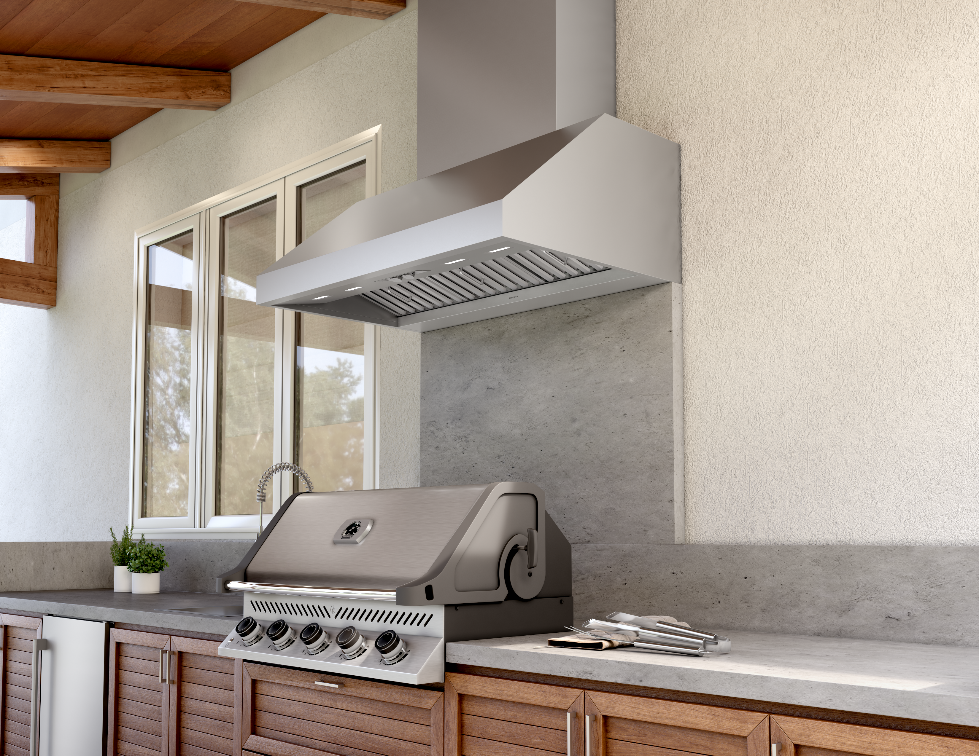 Zephyr Outdoor Hood Outdoor Appliances AK7836CS | Voss TV