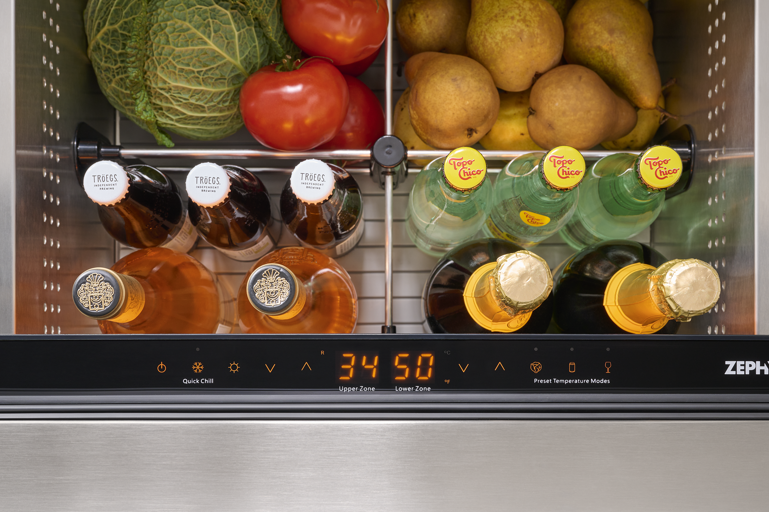 Zephyr - PRRD24C2AS-OD - Presrv Outdoor Refrigerator Drawers, SS
