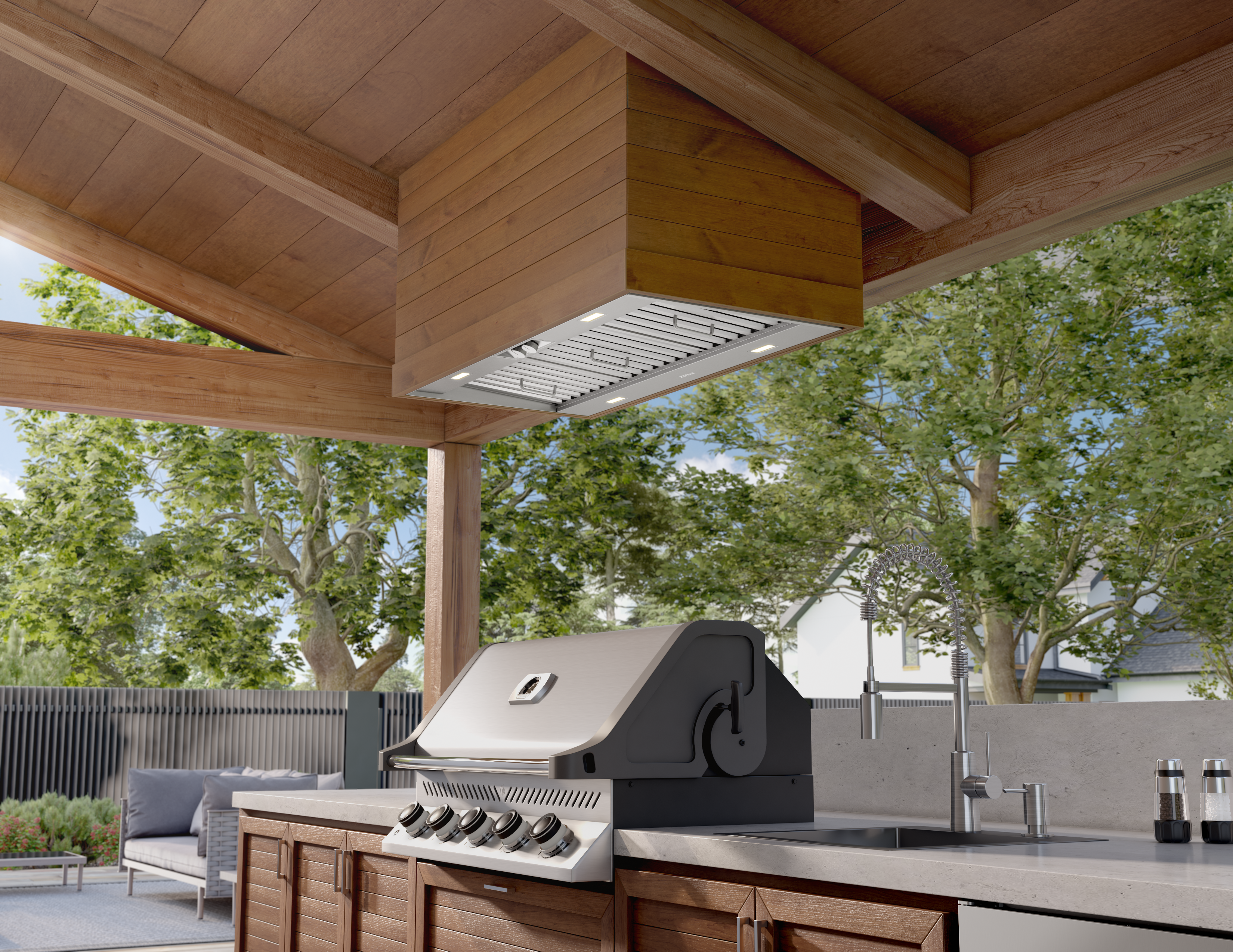 Zephyr Outdoor Hood Outdoor Appliances AK9846BS | Shore Appliance
