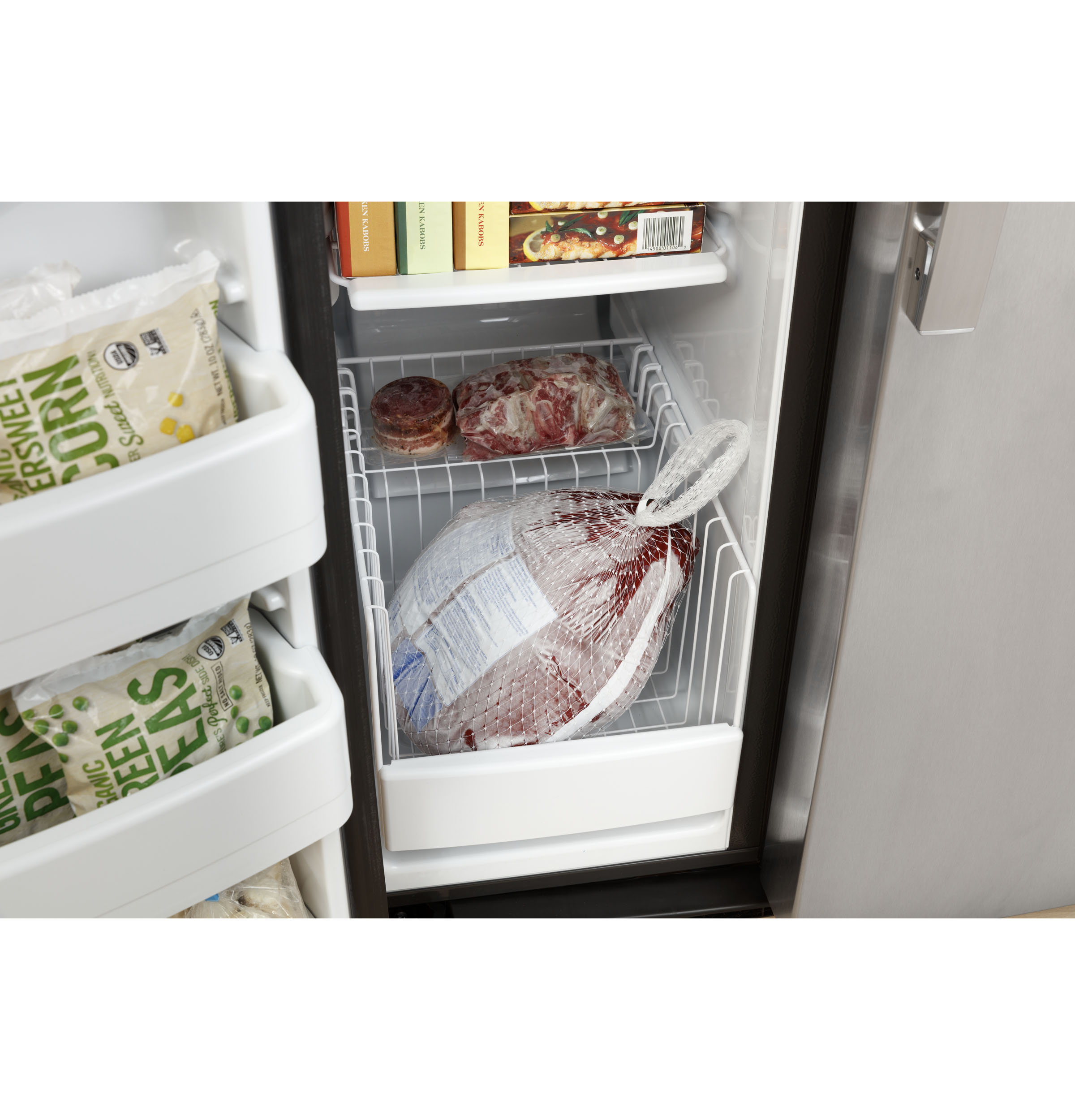 GE - GSE25GGPWW - GE® ENERGY STAR® 25.3 Cu. Ft. Side-By-Side