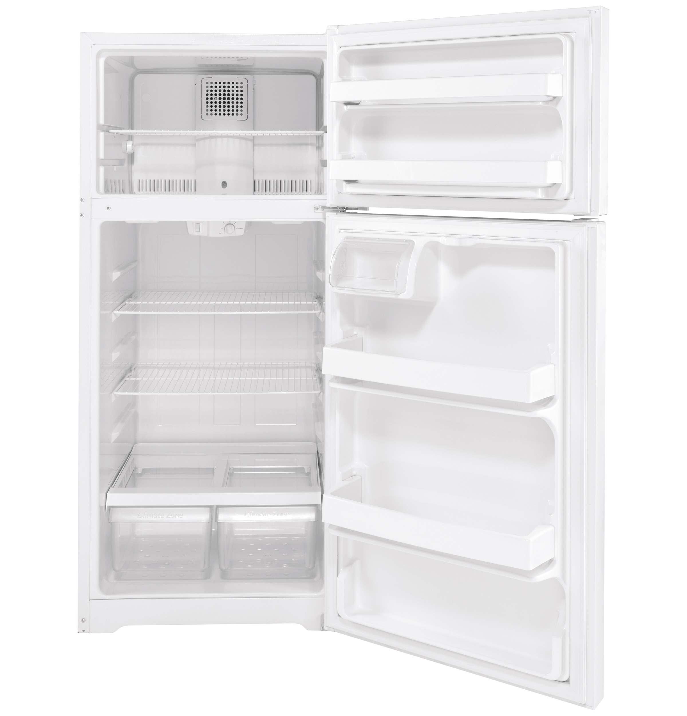 GE - GTE17DTNRWW - GE® ENERGY STAR® 16.6 Cu. Ft. Top-Freezer