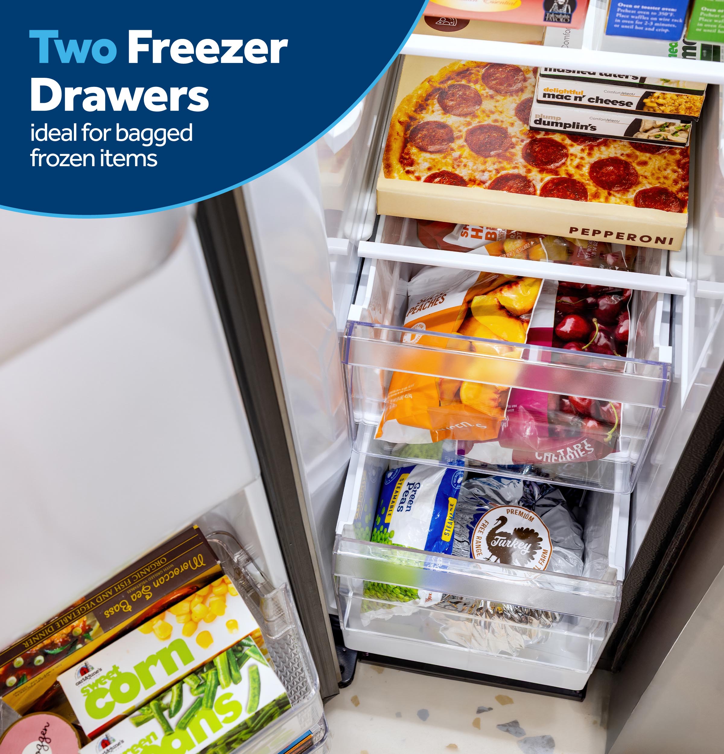 GE Side by Side Refrigeration GSS28PYYFS | Shore Appliance Connection