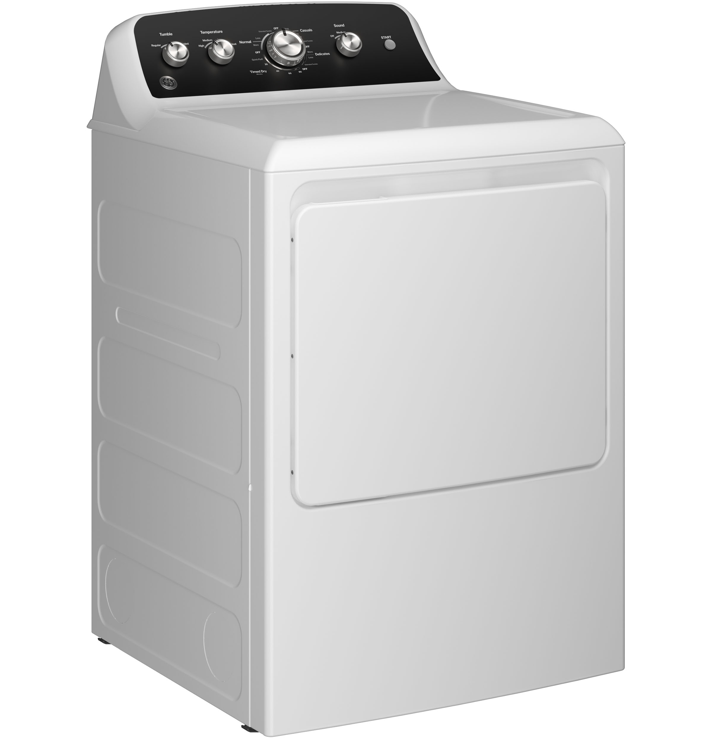 GE - GTD48EASWWB - GE® 7.2 cu. ft. Capacity Electric Dryer with Up