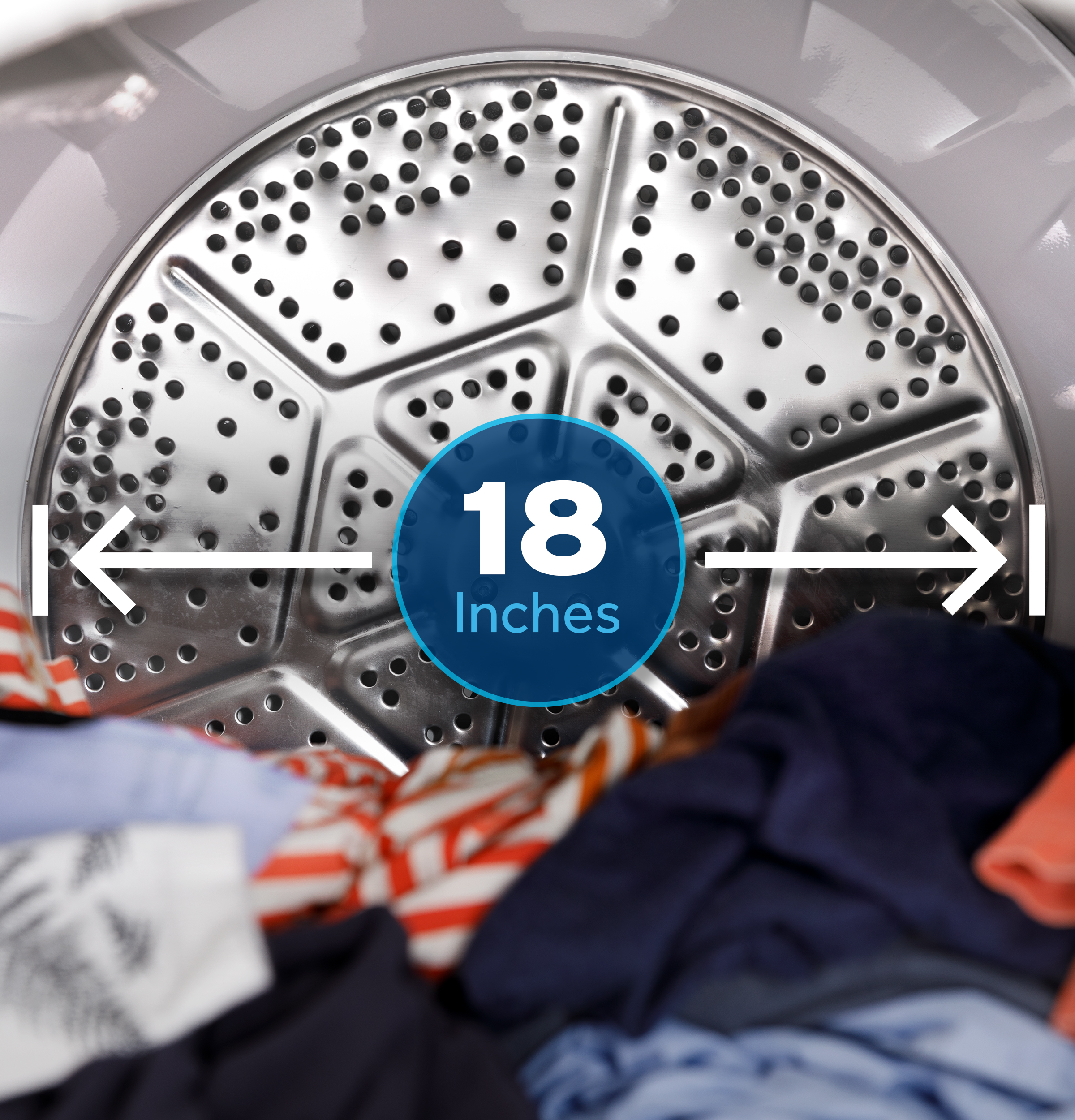GE - GTD48EASWWB - GE® 7.2 cu. ft. Capacity Electric Dryer with Up
