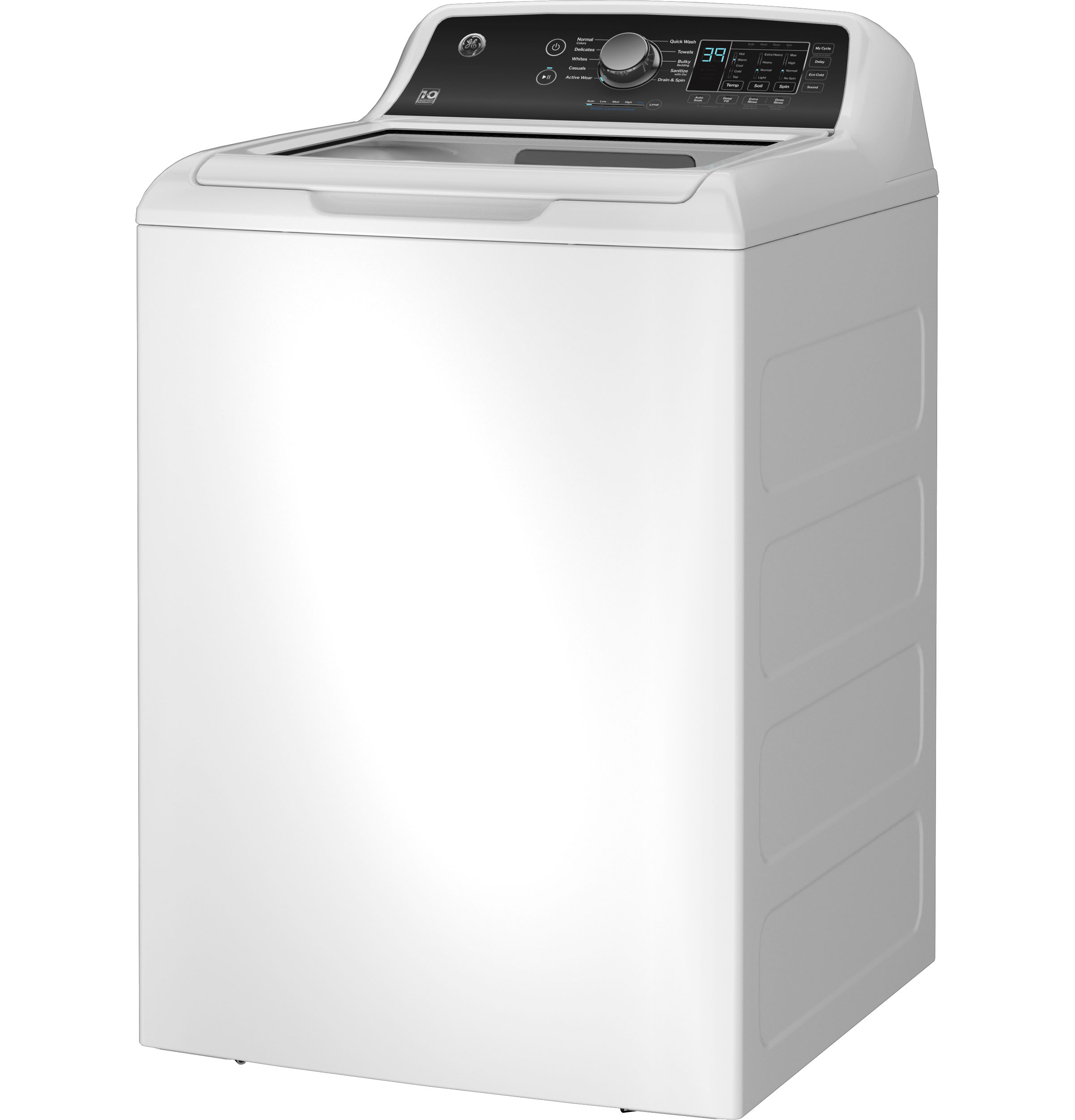 GE - GTW585BSVWS - GE® 4.5 cu. ft. Capacity Washer with Water