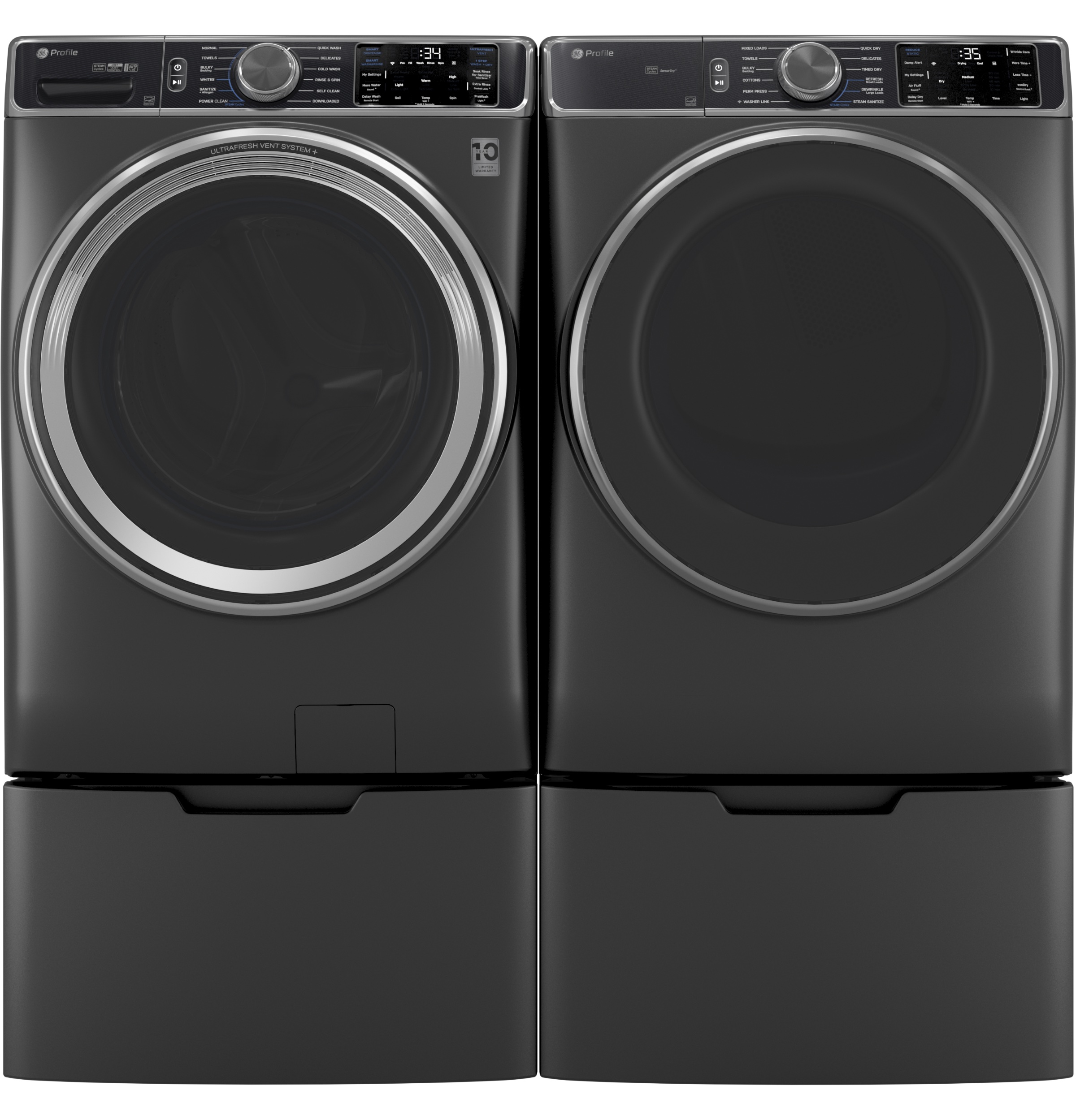 GE Profile - PFW955SPWDS - GE Profile™ 5.5 cu. ft. Capacity Smart Front ...