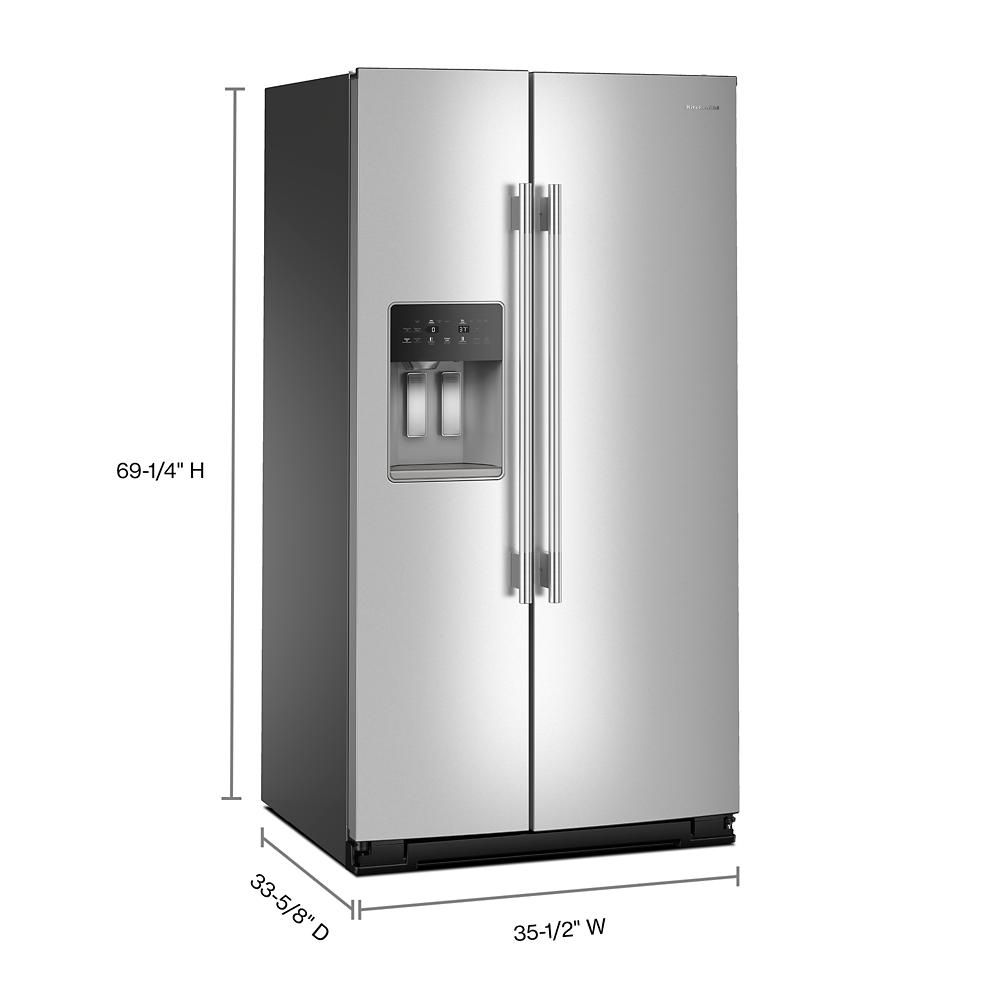 KitchenAid Side by Side Refrigeration KRSF536RPS | Shore Appliance