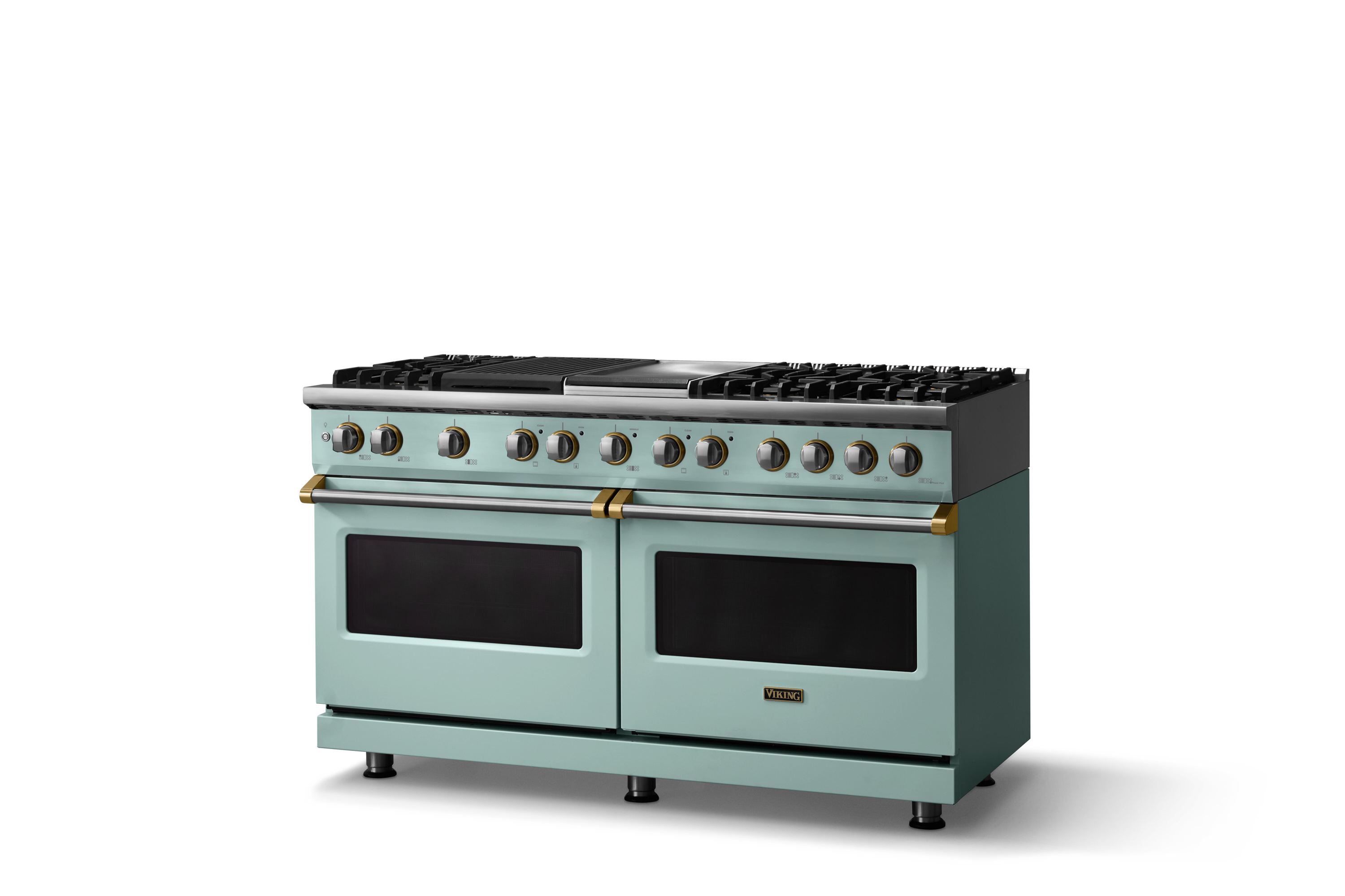 Viking - VDR56046GQSPBBLP - 60"W.Dual Fuel Range - Propane Splash with ...