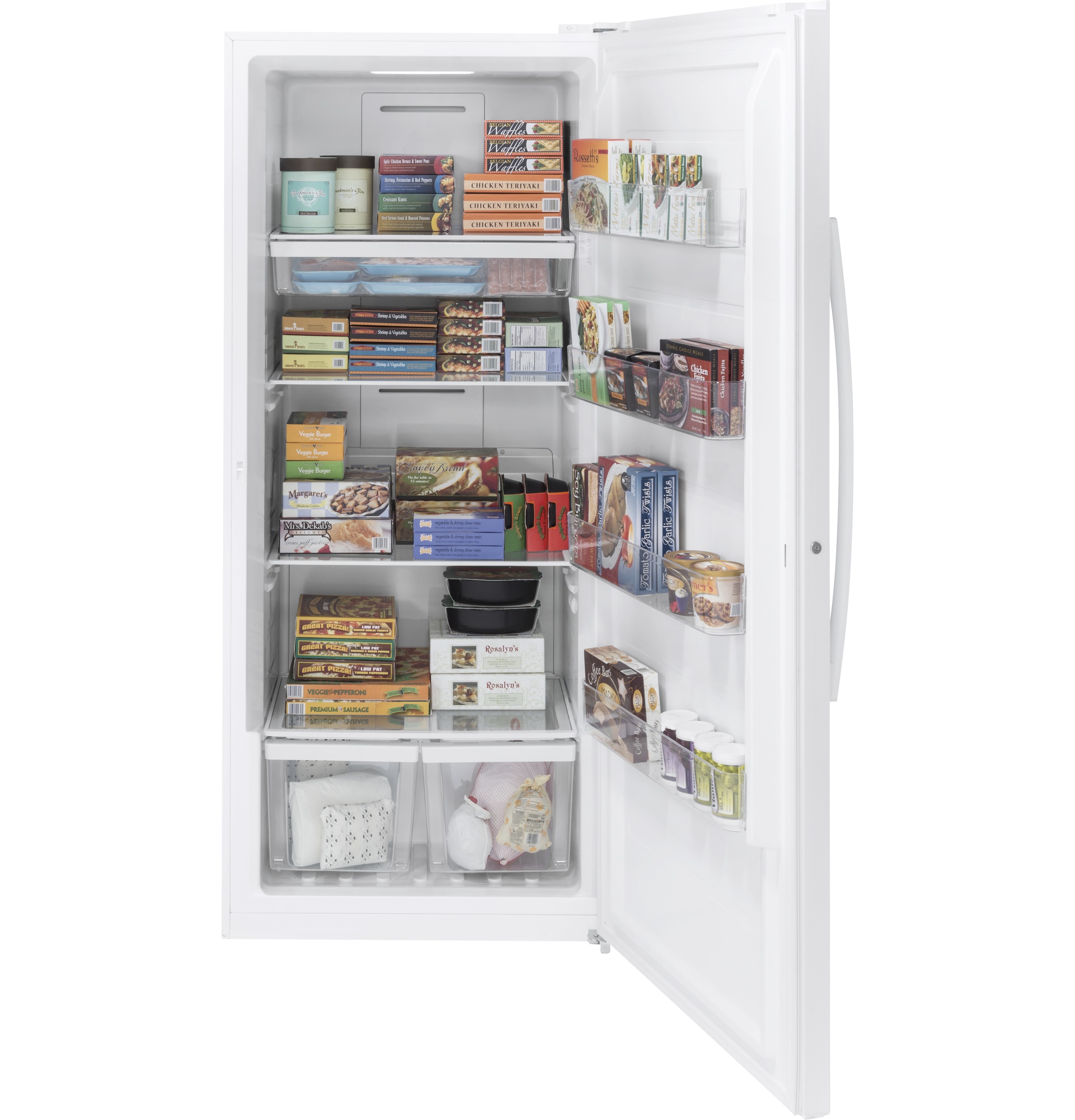 GE FUF21DLRWW Upright Freezer - Thumbnail 4