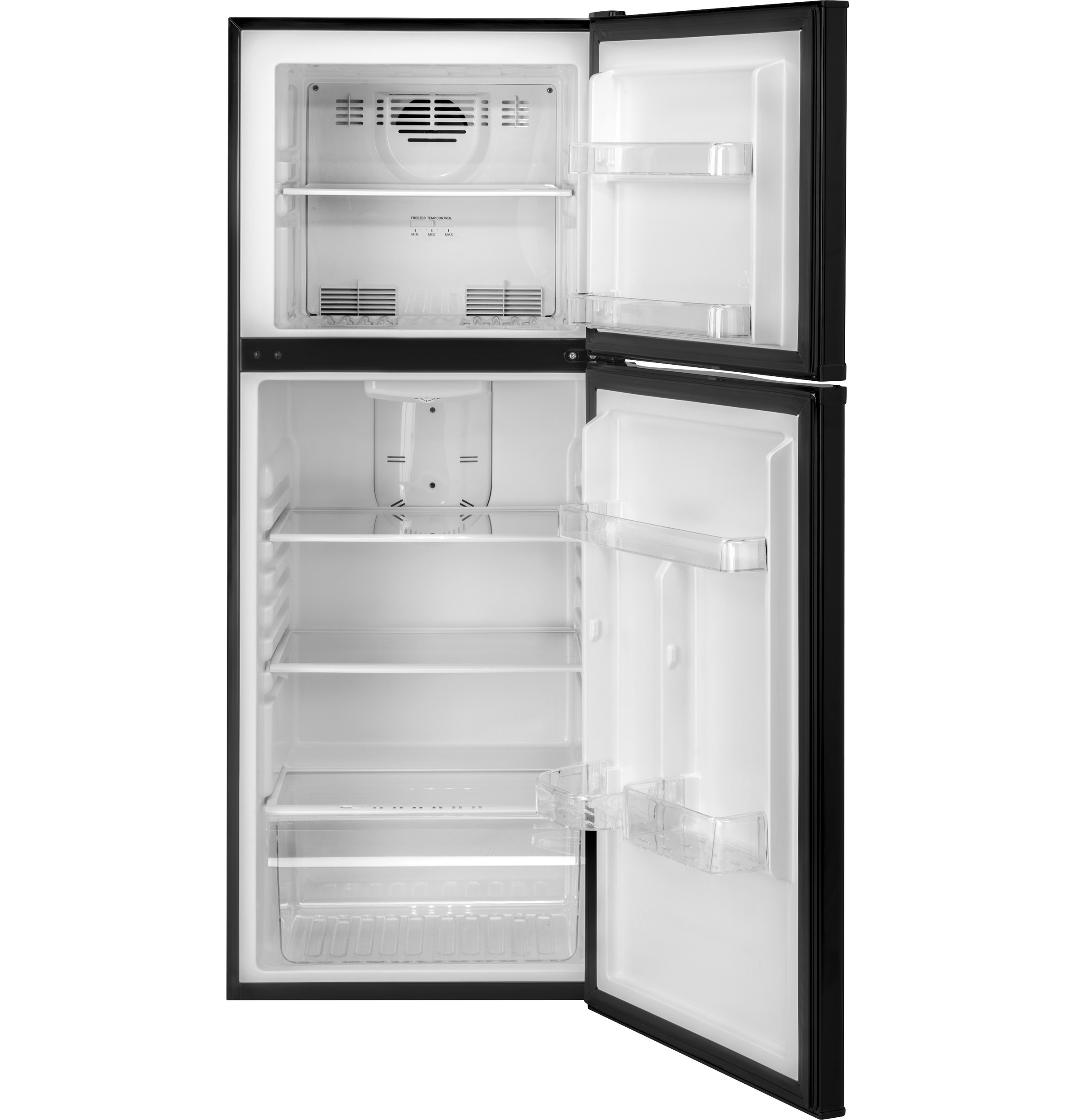 Haier - HA10TG21SB - 9.8 Cu. Ft. Top Freezer Refrigerator