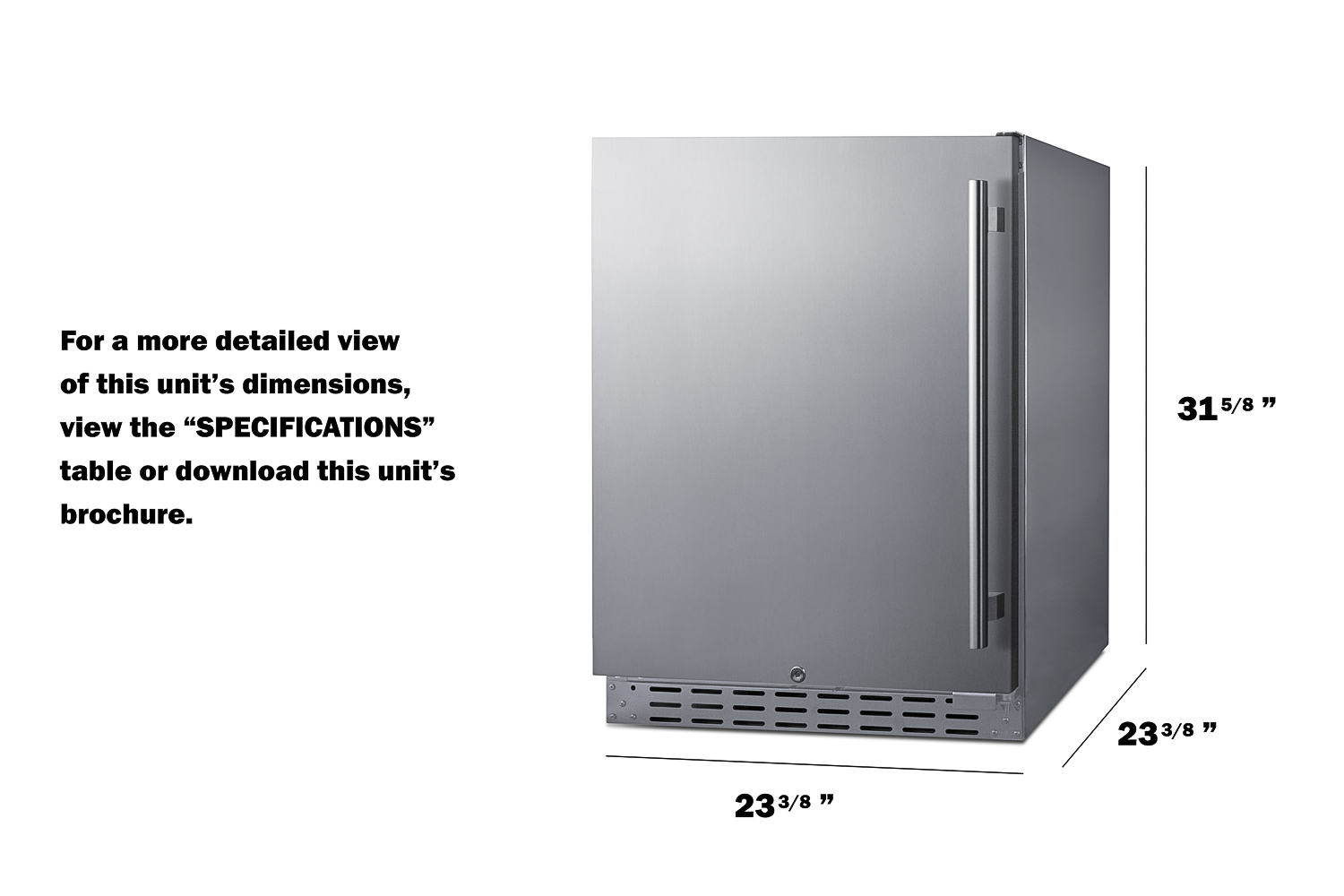 Summit Built-In Outdoor Refrigerator