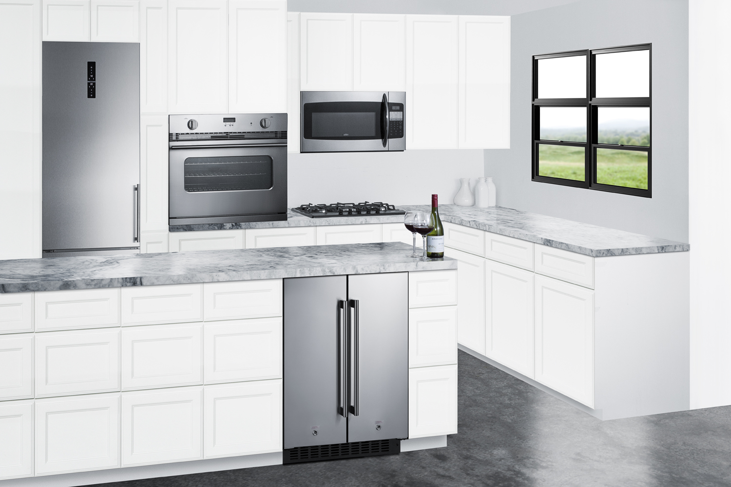 Summit FFRF24SS Refrigerator-Freezer