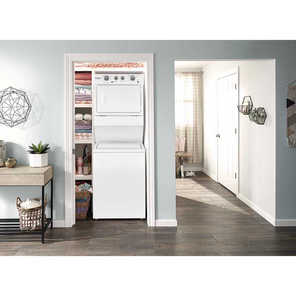 Whirlpool - WET4027HW - 3.5 cu.ft Electric Stacked Laundry Center