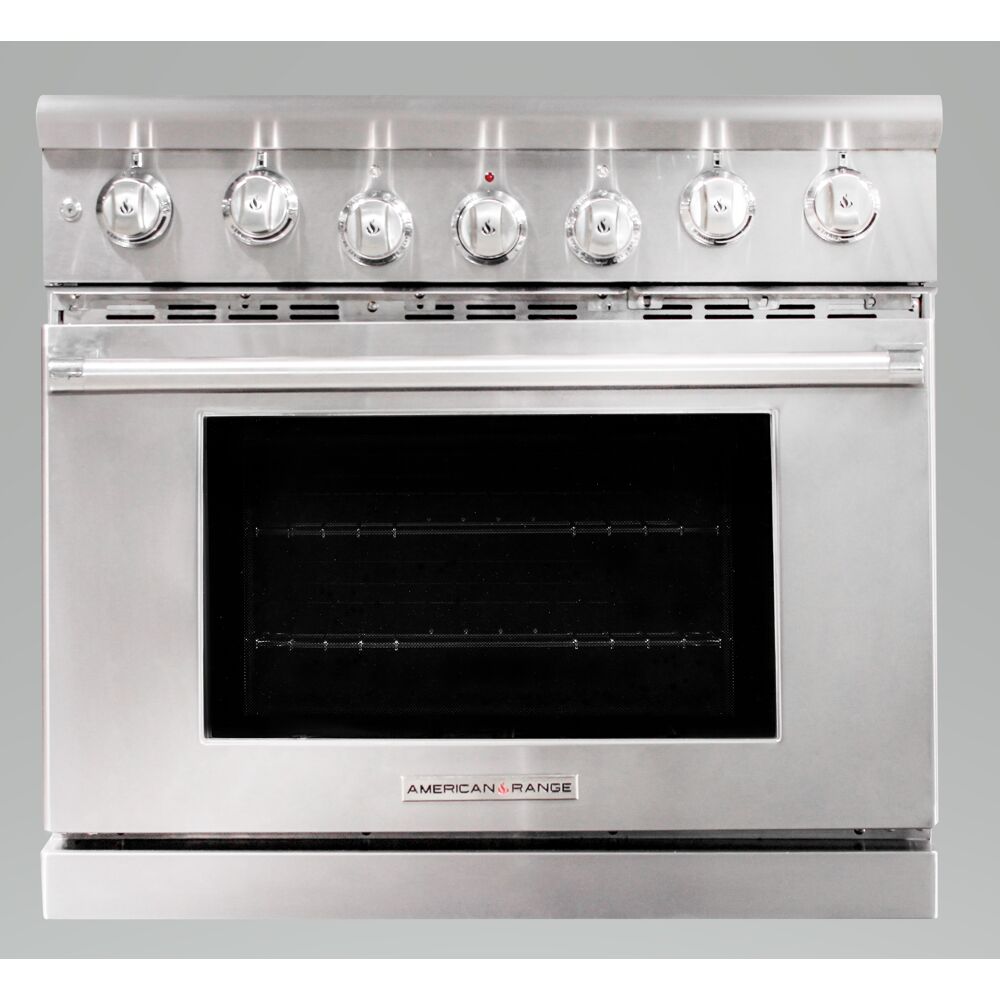 American Range 36" Range, Dual Fuel, Open Burner, Griddle