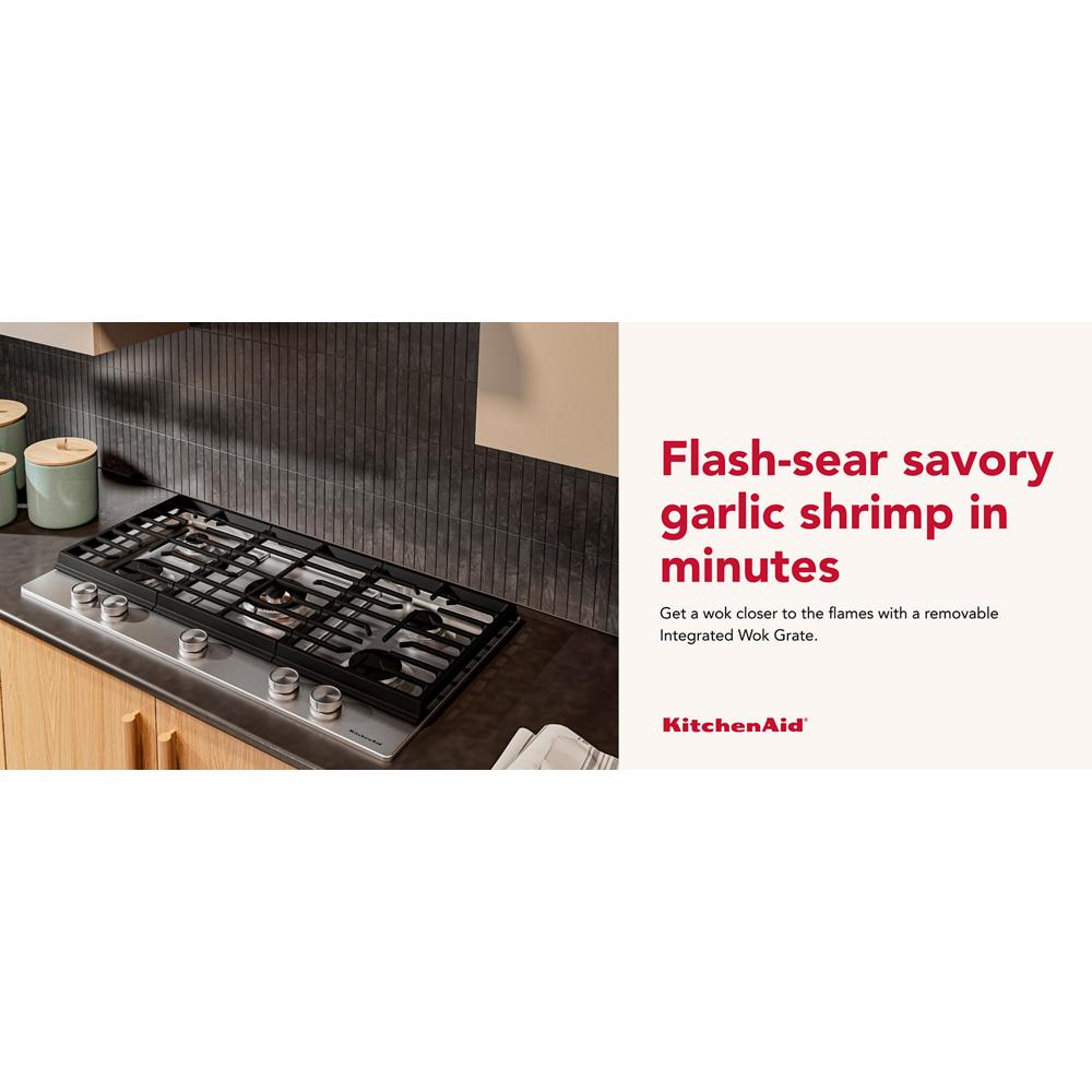 KitchenAid Gas Cooktops Cooktop KCGK536SSS | Voss TV & Appliance