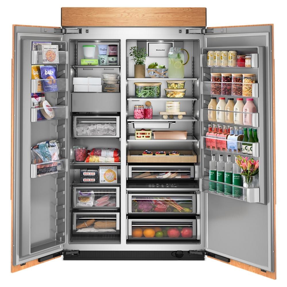 KitchenAid Built In Side by Side Built In Refrigeration KBSN748TPA