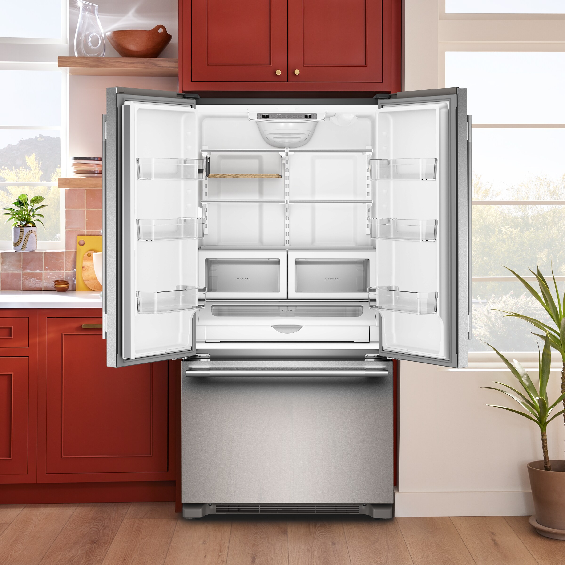 フリード KitchenAid - KRFC136TPS - 22 Cu. Ft. 36-Inch Counter-Depth French