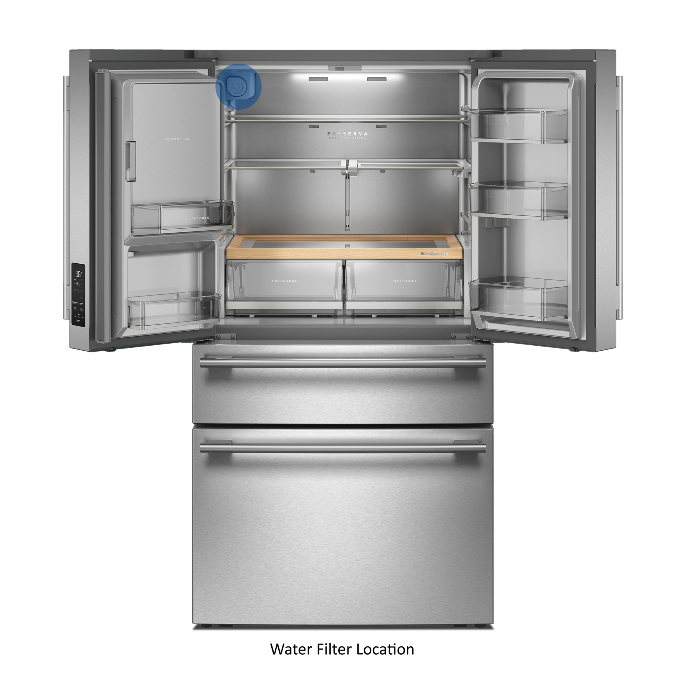 user_872e653d様 KitchenAid - KRMF436SPS - 29 cu. ft. French Door Refrigerator with