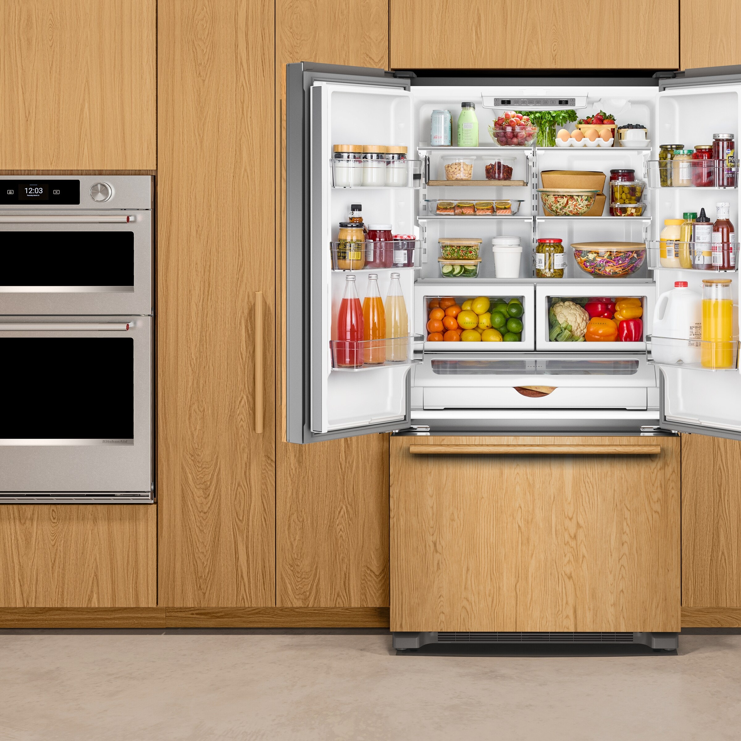 KitchenAid - KRFC136TPA - 22 Cu. Ft. 36-Inch Panel-Ready Counter