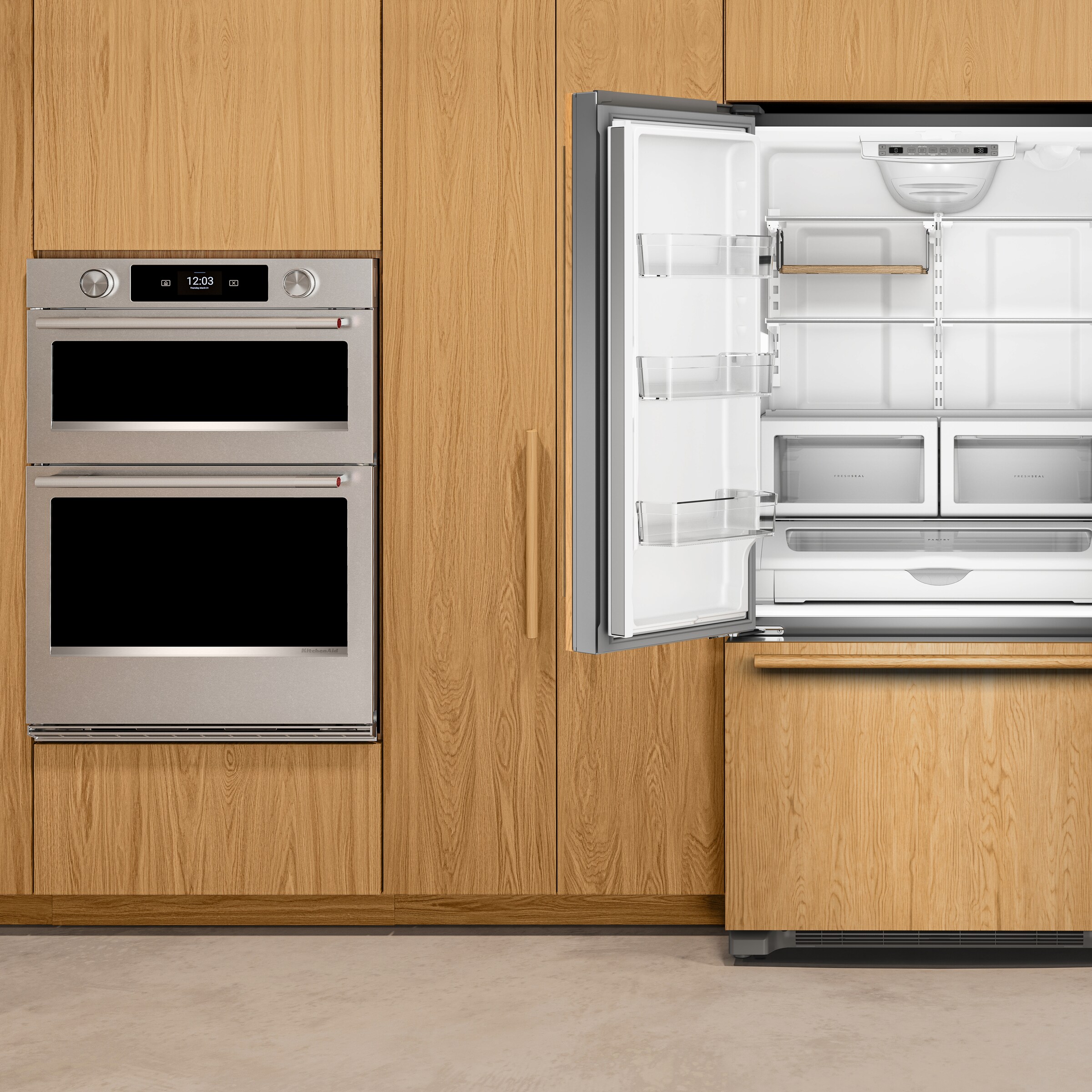 KitchenAid - KRFC136TPA - 22 Cu. Ft. 36-Inch Panel-Ready Counter