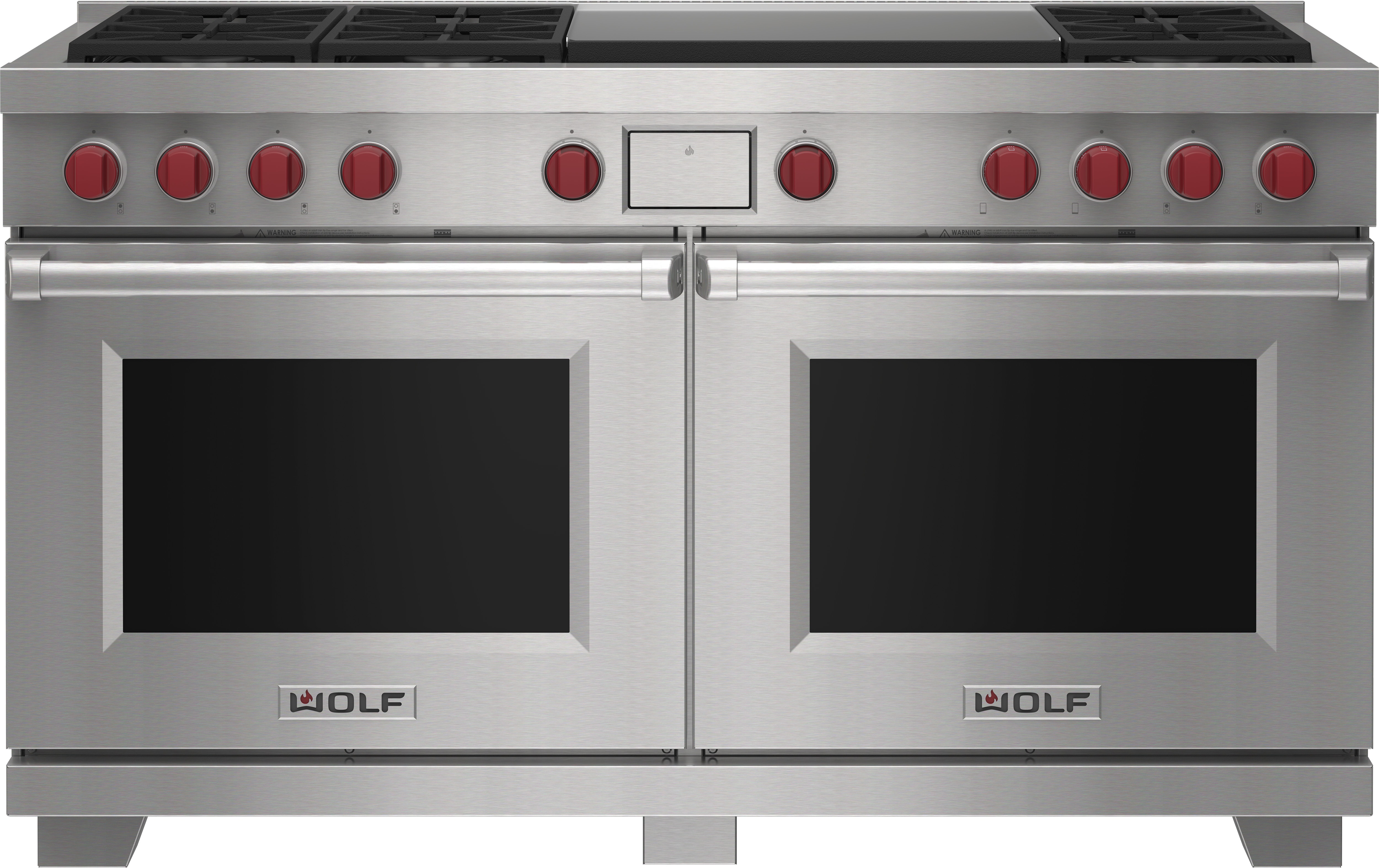 Wolf 60" Dual Fuel Range - 6 Burners and Infrared Dual Griddle