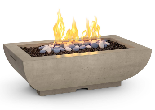 American Fyre Designs 50" X 30" BORDEAUX RECTANGLE FIRE BOWL