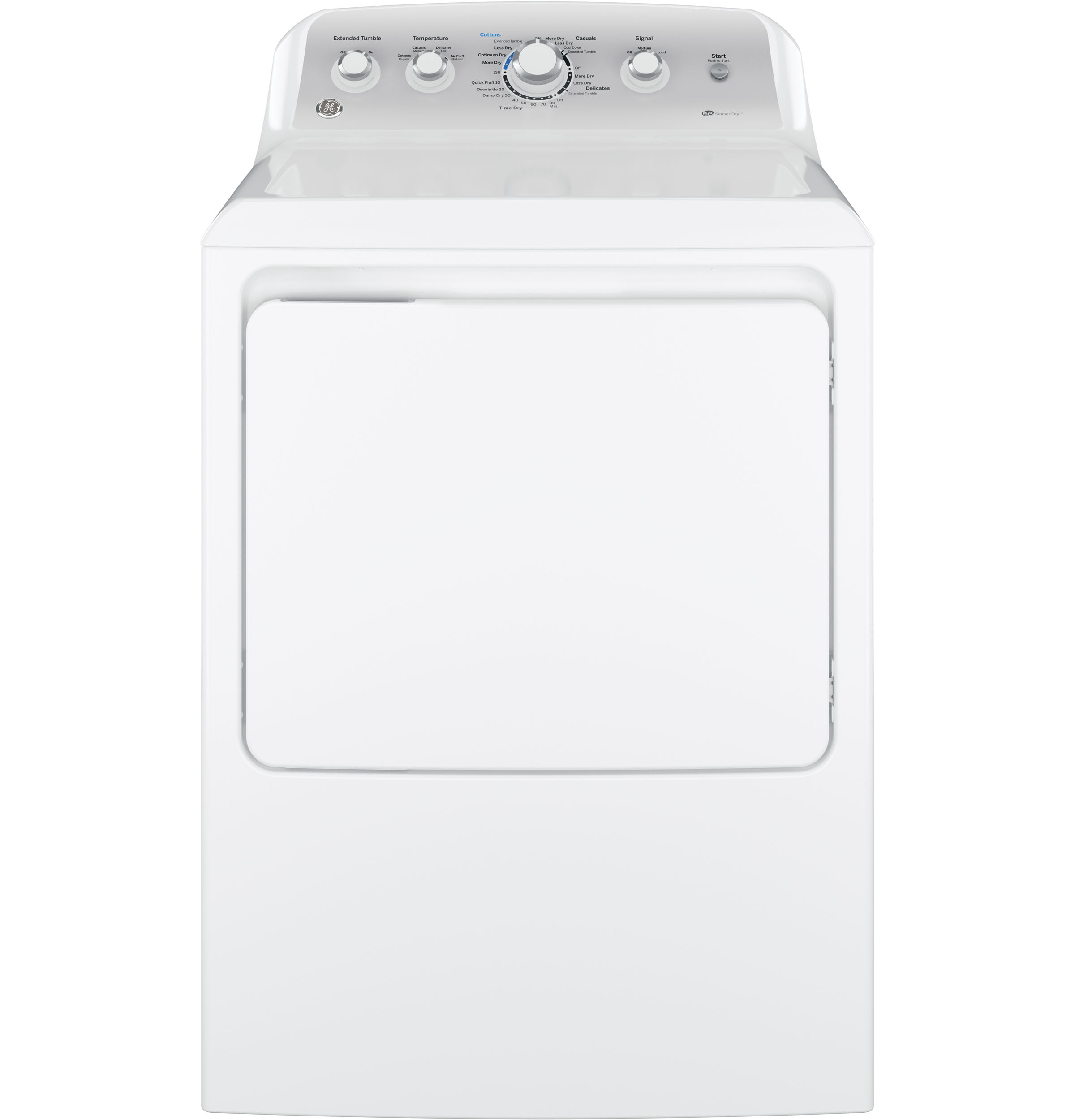 GE GE® 7.2 cu. ft. Capacity aluminized alloy drum Electric Dryer with Sensor Dry