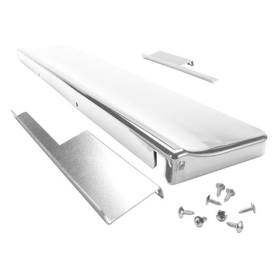 Unbranded Backsplash for Slide-In Range-White