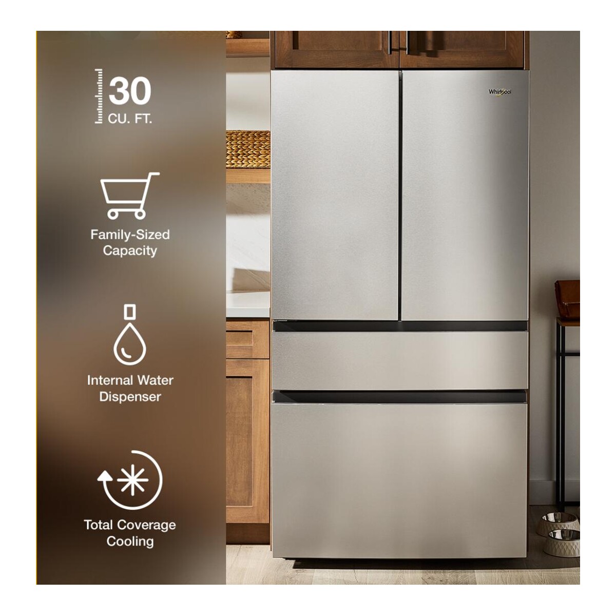 Whirlpool - WRMF3336SZ - Whirlpool® 30 Cu. Ft. Family-Sized
