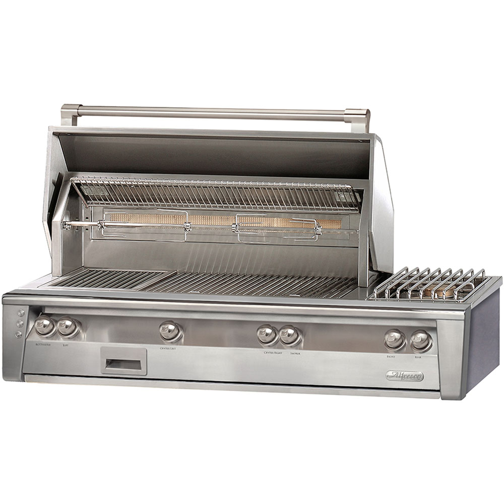 Alfresco 56-In. Built-In Natural Gas Grill with Side Burner