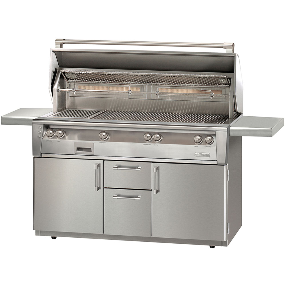 Alfresco 56-In. Liquid Propane Jumbo Grill with Sear Zone on Cart