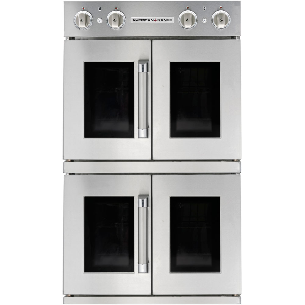 American Range 30" Electric Double Wall Oven, French Door Top and Bottom