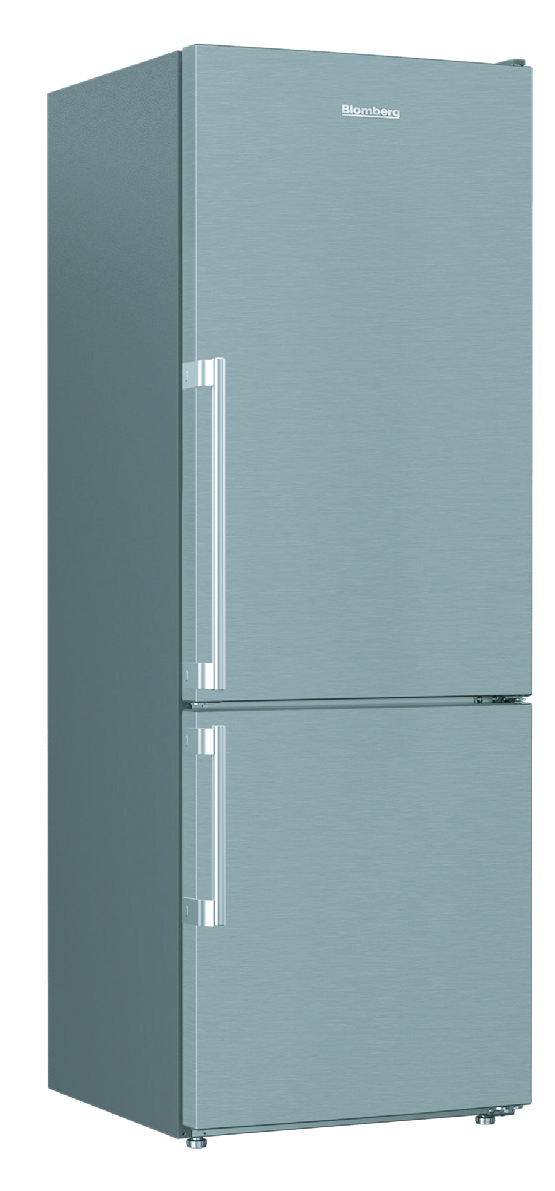 Blomberg 24" Counter Depth 11.43 cu.ft. Bottom Freezer Refrigerator Stainless