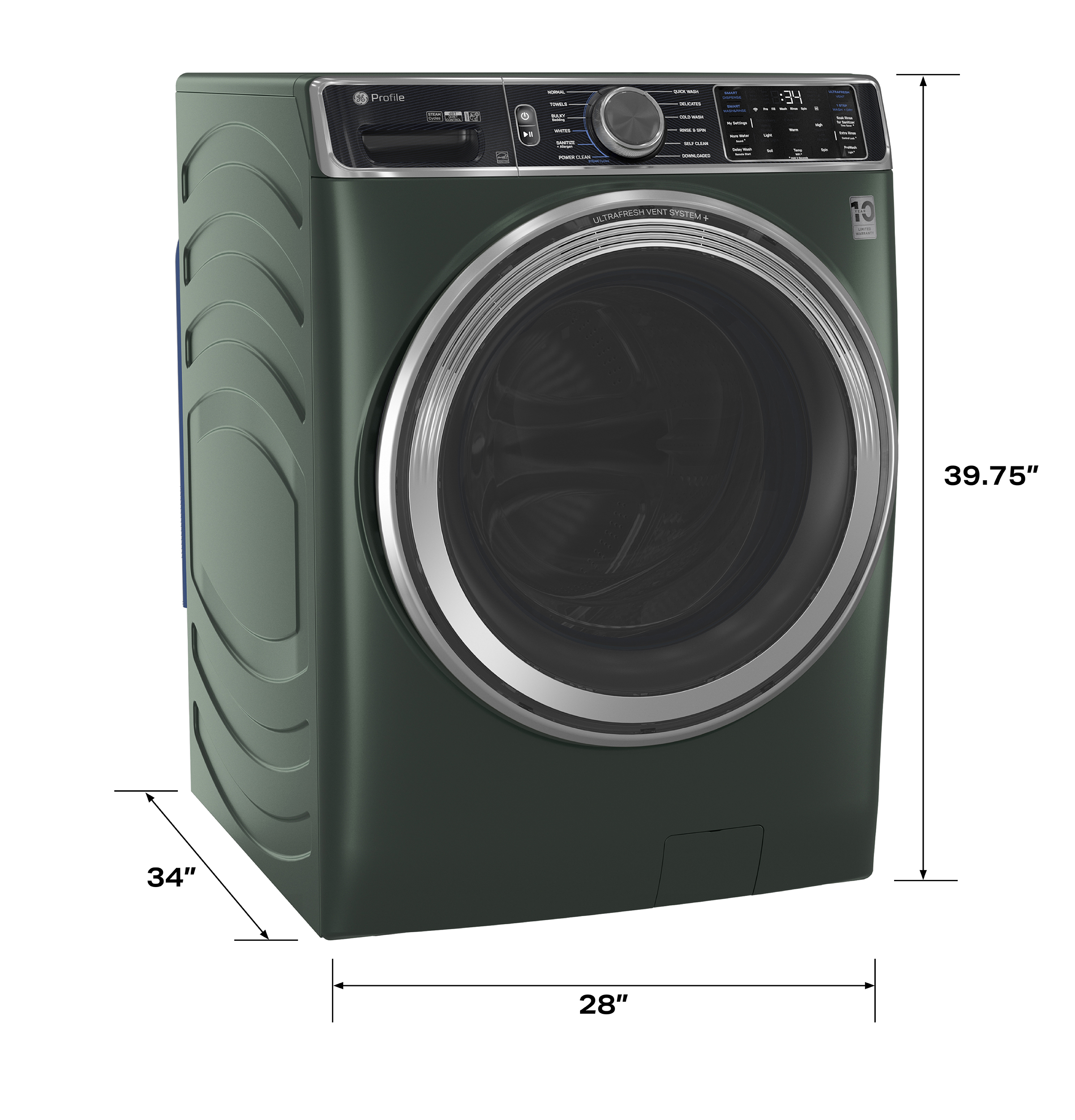 GE Profile PFW955SPWGN GE Profile™ 5.5 cu. ft. Capacity Smart Front