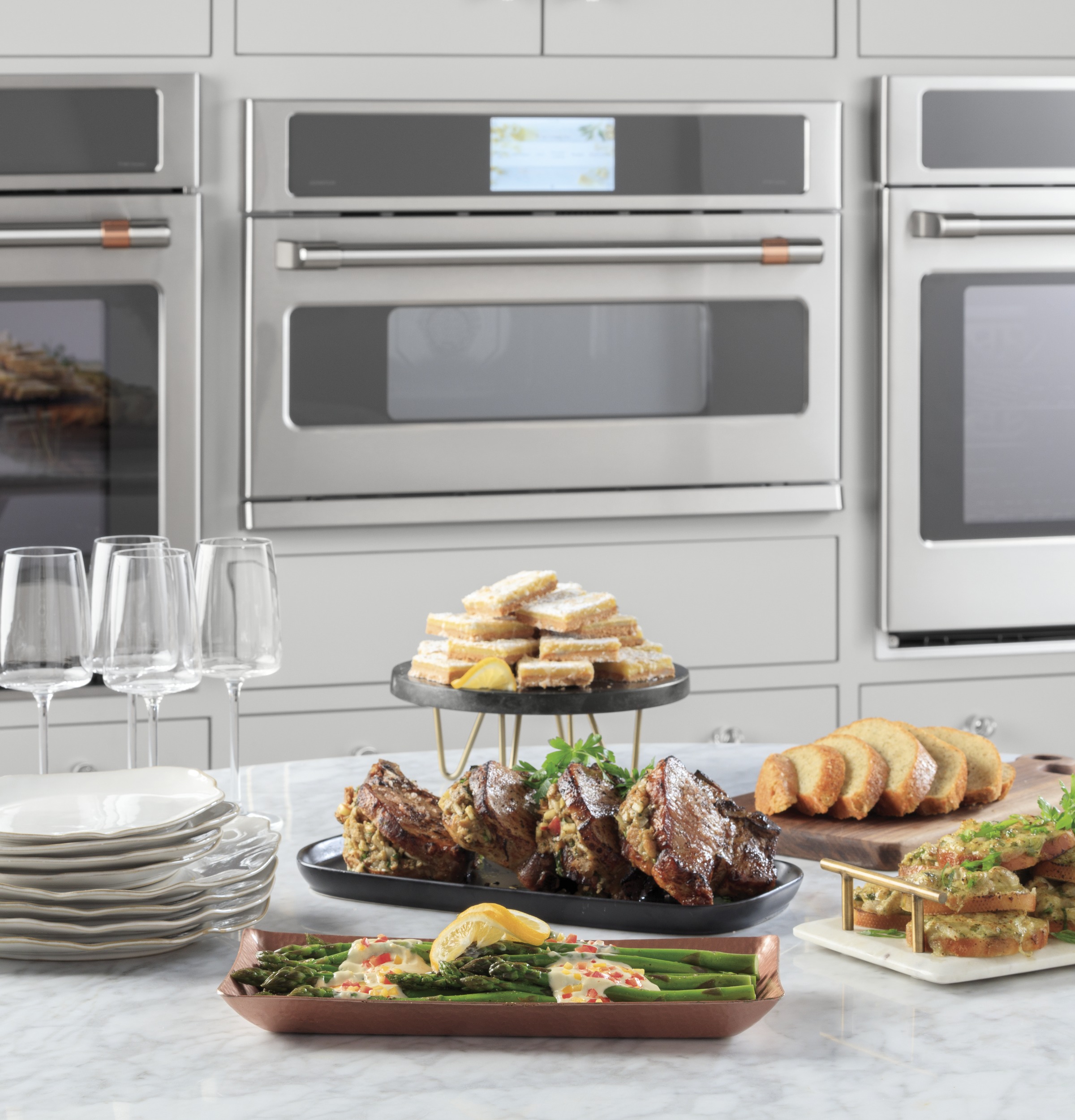Cafe CSB923P2VS1 Café™ 30" Smart Five in One Wall Oven with 240V