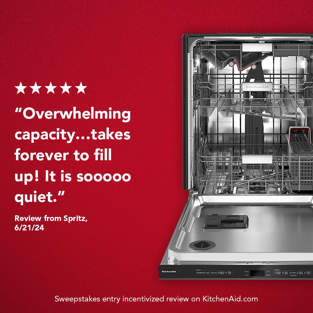 KitchenAid KDPM804KPS 360° Max Jets™ Third Rack Dishwasher with