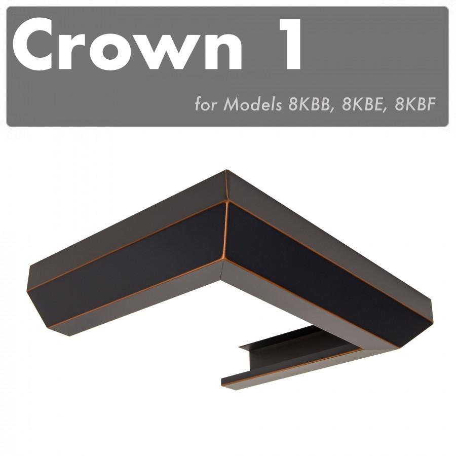 ZLINE ZLINE Crown Molding 1 For Designer Wall Range Hood (CM1-8KBB/E/F)