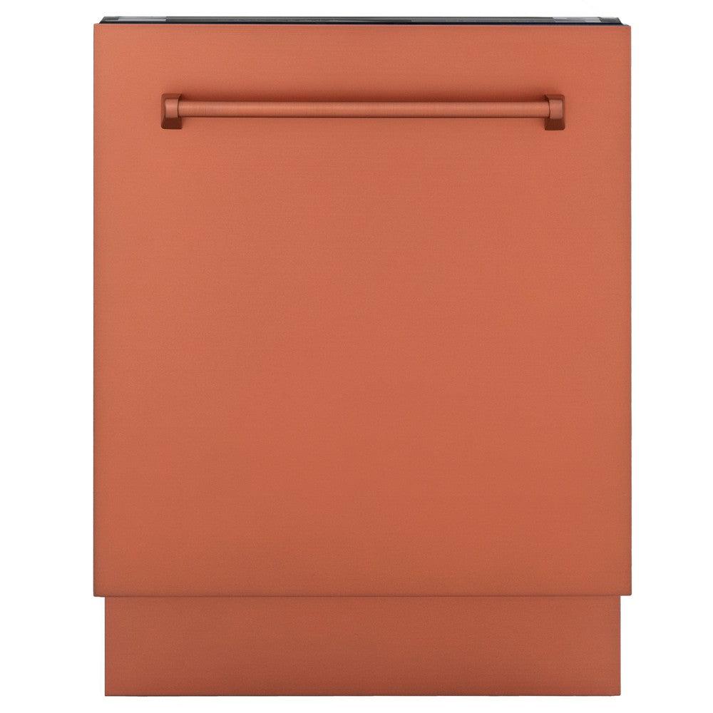 ZLINE ZLINE 24" Tallac Series 3rd Rack Tall Tub Dishwasher in Copper with Stainless Steel Tub, 51dBa (DWV-C-24)