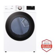 LG 7.4 cu. ft. Large Capacity Front Load Gas Dryer - White