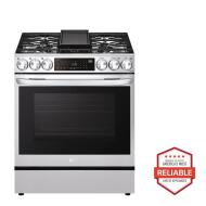 LG 6.3 cu ft. Smart wi-fi Enabled ProBake Convection InstaViewGas Slide-In Range with Air Fry