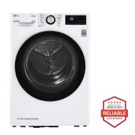 LG 4.2 cu.ft. Smart wi-fi Enabled Compact Front Load Dryer with Dual Inverter HeatPump Technology