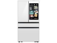Samsung Bespoke 29 cu. ft. 4-Door French Door Refrigerator with AI Family Hub™+ & AI Vision Inside™ in White Glass